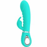 vibromasseur rabbit point G vert aqua Prescott Pretty Love vue 1 sur 9