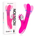 Vibromasseur rabbit rotatif rechargeable Diversia photo principale