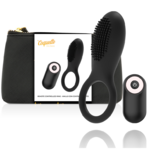 anneau pénien vibrant télécommandé rechargeable noir et or Coquette Chic Desire photo principale