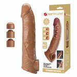 Manchon d'extension de pénis ajustable Pretty Love 26 cm naturel, vue 1 sur 9
