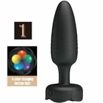 Plug anal vibrant Pretty Love Tarion lumière LED noir 12,5 cm