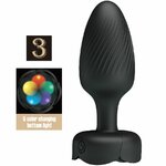 Plug anal vibrant Pretty Love Osborn lumière LED noir 9,8 cm