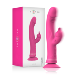 vibromasseur rabbit rose rechargeable avec ventouse Julio Intense, photo principale