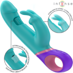 vibromasseur rabbit point G rotatif bleu Monica Intense vue 1 sur 6