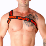 Harnais élastique romain homme rouge Macho taille L/XL, vue 1 sur 4