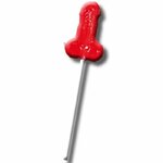 Sucette pénis gommeuse saveur fraise Diablo Goloso