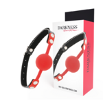Bâillon silicone rouge Darkness, photo principale