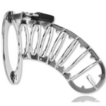 cage de chasteté en acier inoxydable à pointes avec serrure 14 cm Metal Hard
