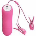 pinces à tétons vibrantes avec électrostimulation fuchsia Baile, photo principale