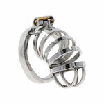cage de chasteté en métal inoxydable réglable Hidden Desire