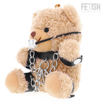 Ours en peluche BDSM Fozzie Fetish Submissive modèle 3 avec bâillon sombre