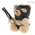 Ours en peluche BDSM Luno Fetish Submissive modèle 7 avec masque noir et fouet