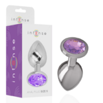 plug anal métal bijou Intense violet taille L