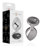 plug anal en métal bijou noir taille L Intense, photo principale