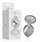 plug anal en métal bijou argenté taille L Intense, photo principale