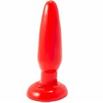 petit plug anal conique à ventouse rouge 15 cm Baile, photo principale