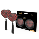 cache-tétons rouge et noir Coquette Chic Desire, photo principale