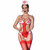 Costume infirmière body ouvert rouge Chilirose CR 4631, photo principale