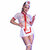 Costume infirmière sexy body et jupe à tablier Chilirose CR 4365, photo principale