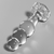 Plug anal en verre Nebula Ibiza modèle 1 transparent 10,5 cm