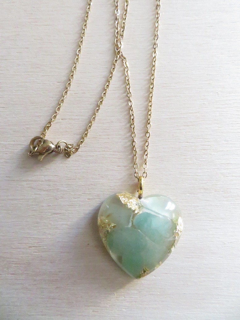 coeur aventurine verte1a