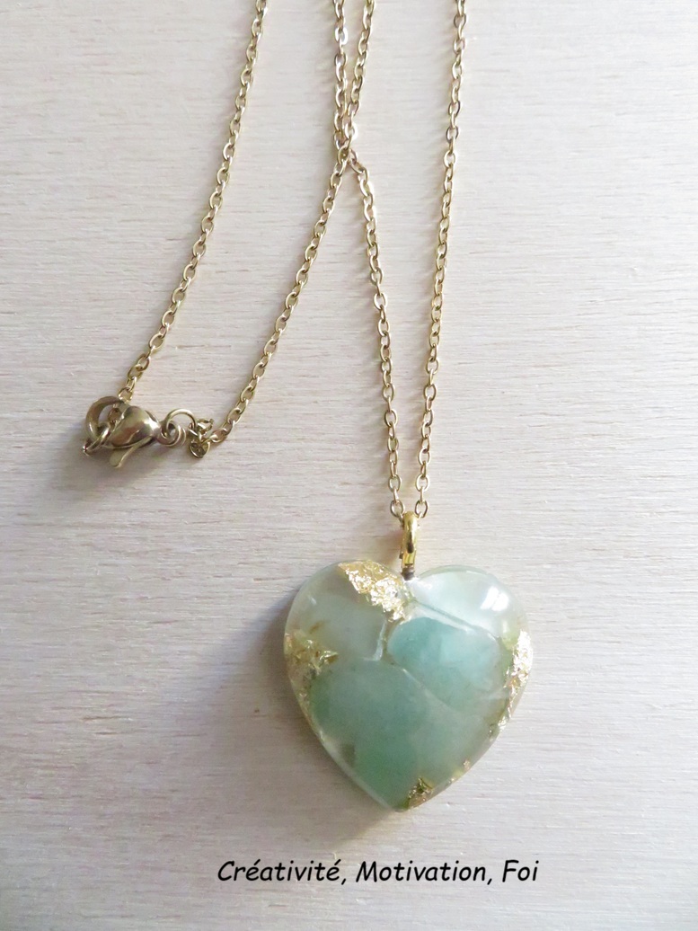 coeur aventurine verte1