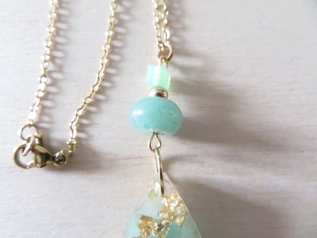 goutte aventurine verte1e