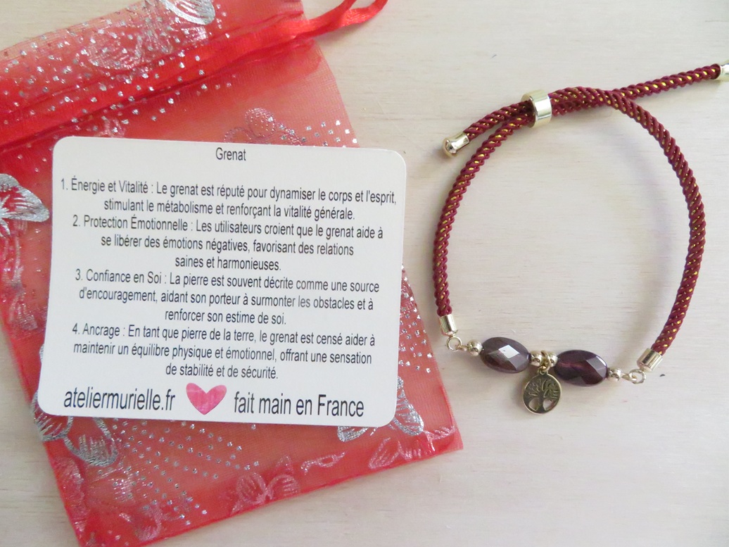 Bracelet nœud coulissant