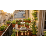 Kit de culture complet Germie sur un balcon ensoleillé