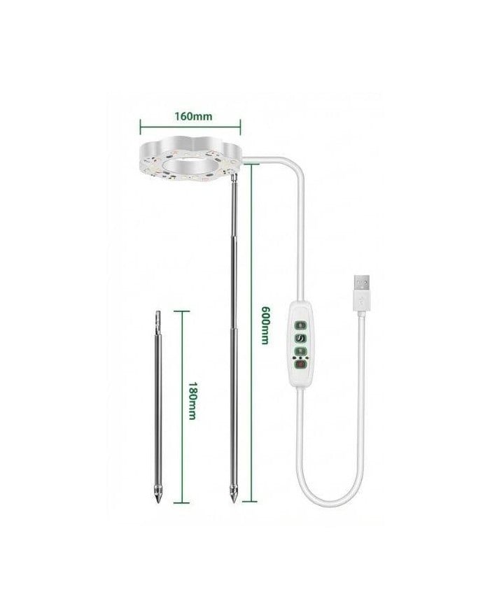 Lampe LED horticole Germie sur son support