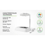 Caractéristiques techniques de la lampe LED horticole Germie 15W à spectre complet