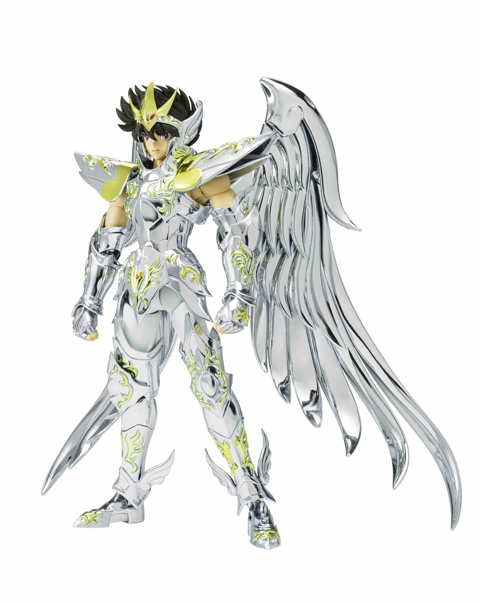 Figurine Myth Cloth EX de Seiya en armure divine de Pégase, ailes déployées