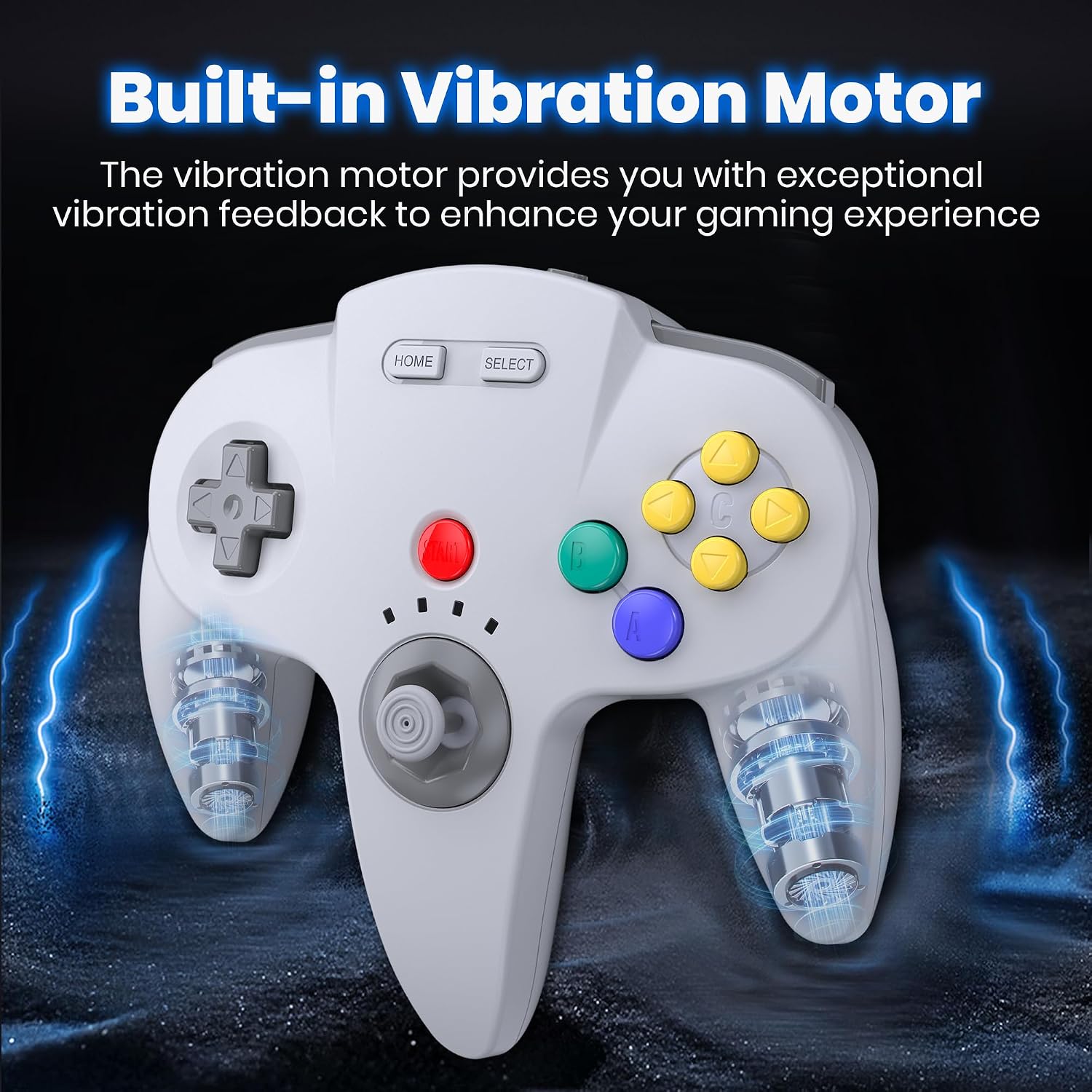 Visuel du moteur de vibration intégré à la manette N64 miadore