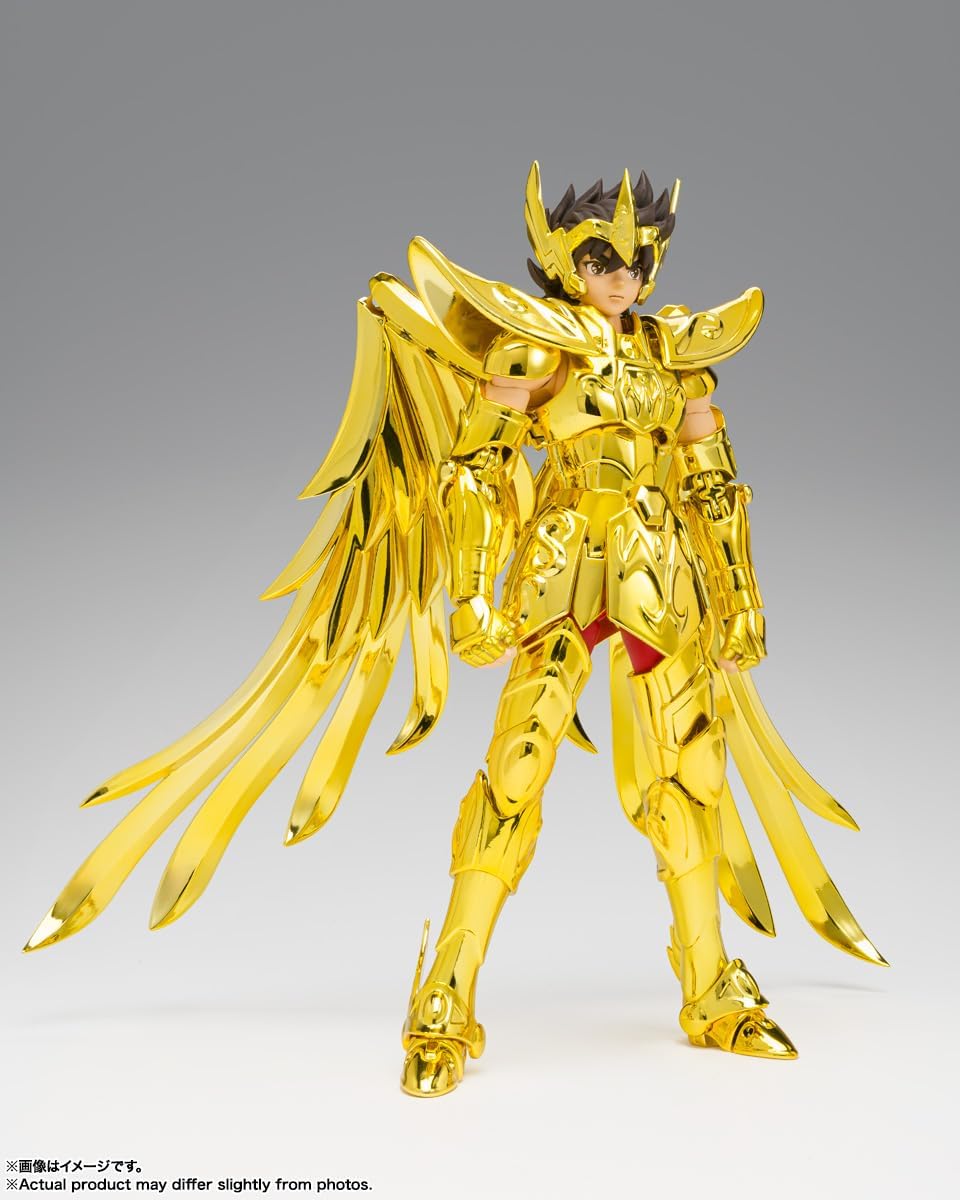 Seiya en armure dor du Sagittaire, figurine Myth Cloth EX vue de face