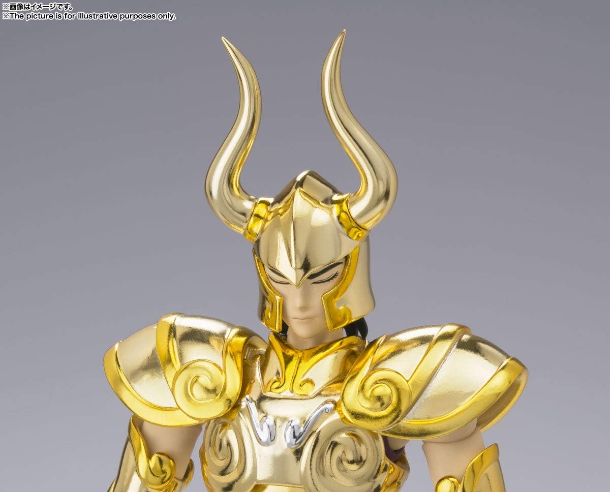 Visage de Shura sous son casque à cornes