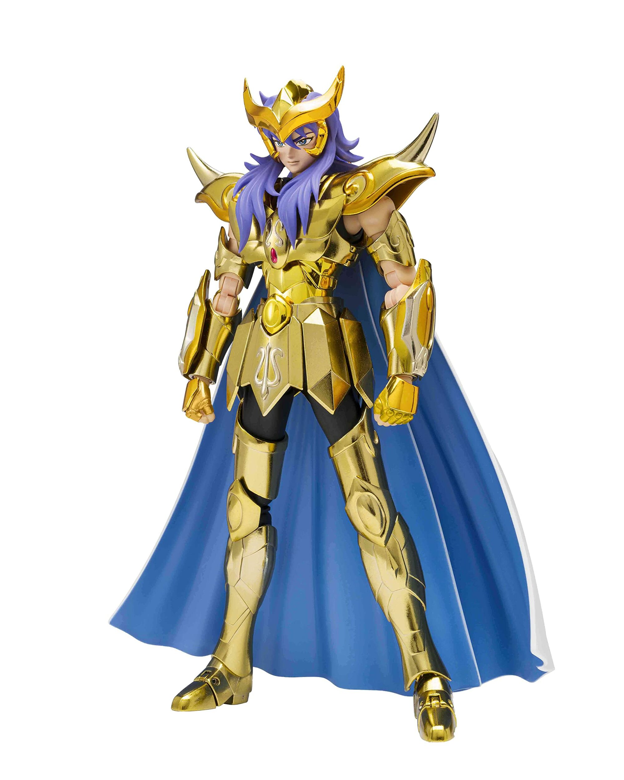 Figurine Myth Cloth EX de Milo du Scorpion avec sa cape, version Revival