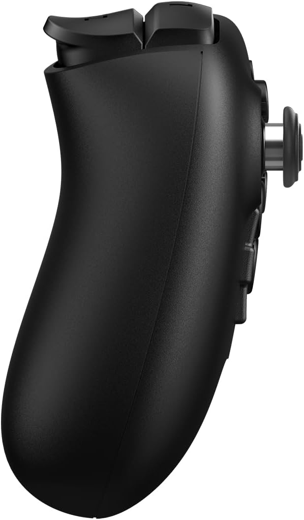 Manette 8BitDo 64 noire vue de profil