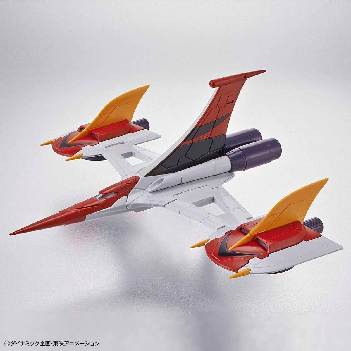 Le Double Spazer de la maquette Goldorak Infinitism, en mode vol
