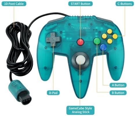 Schéma des boutons de la manette Hyperkin Captain : stick, croix, boutons C, Start