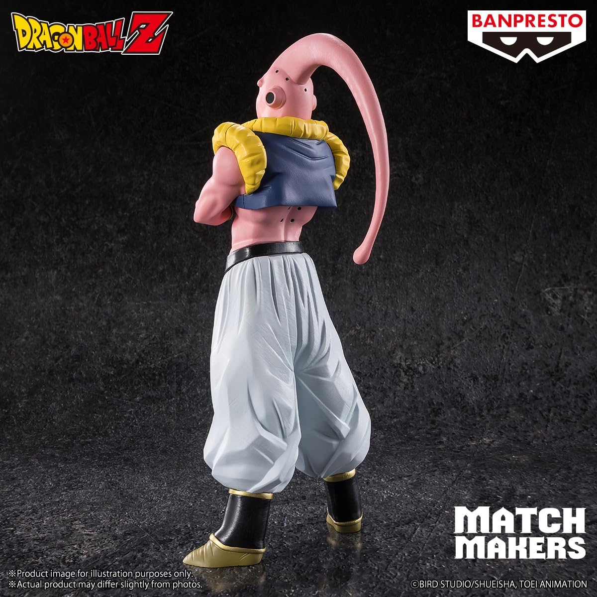 Visuel Banpresto Match Makers : Majin Buu de dos, sur fond sombre