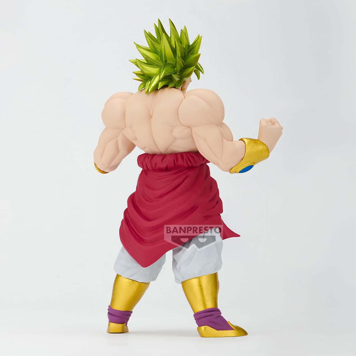Broly de dos, sur fond gris clair