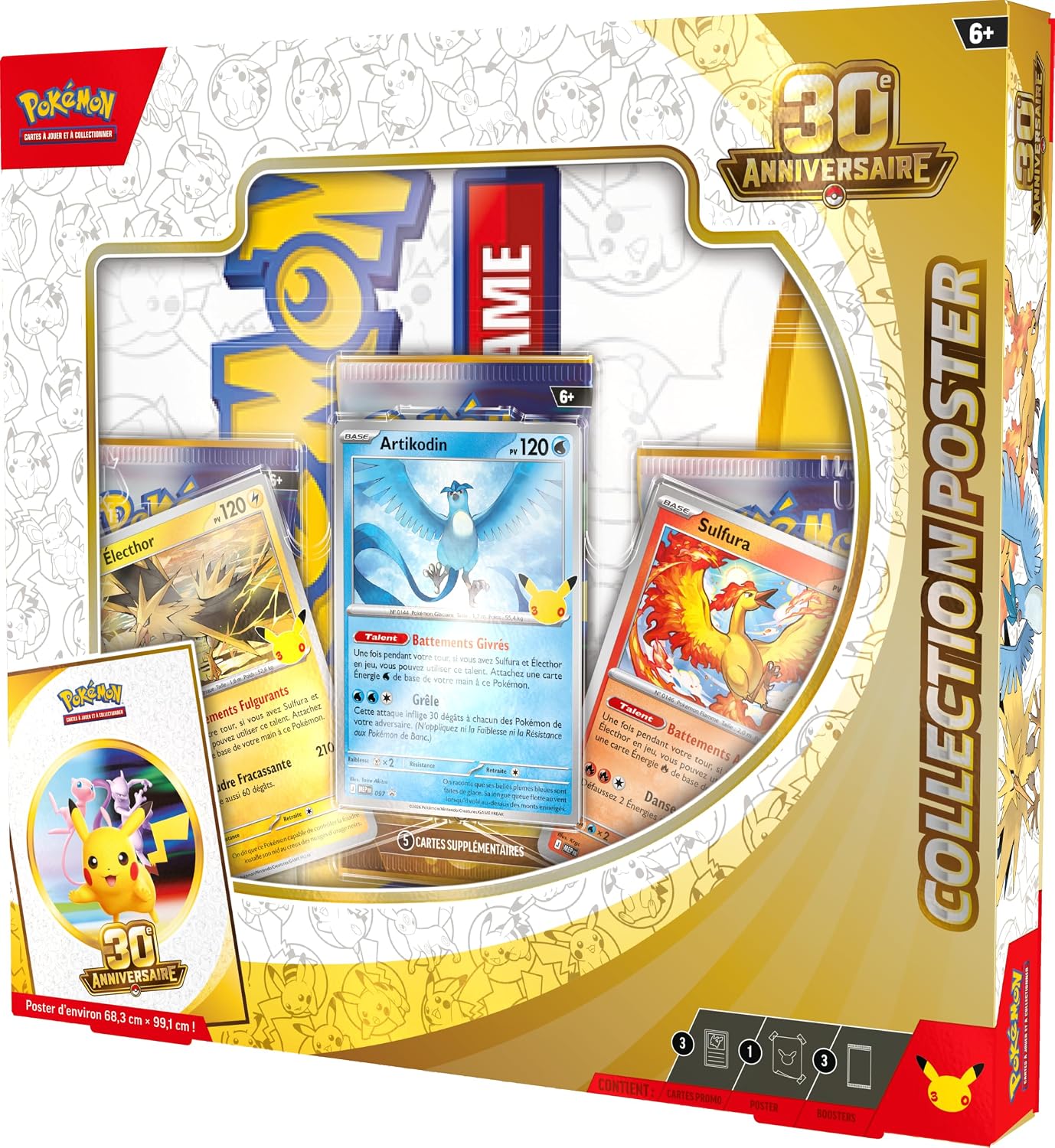 Collection Poster 30e Anniversaire vue de trois quarts par la droite