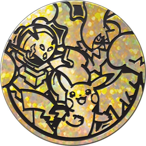 La grande pièce métallisée de Carmadura, Pikachu et Darkrai
