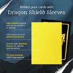 Visuel Dragon Shield : sleeves de 120 microns en polypropylène, sans acide ni PVC