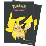 Sleeves Ultra Pro Pikachu au dos noir et jaune, logo Pokémon Trading Card Game