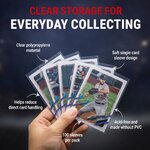 Éventail de cartes en sleeves Ultra Pro transparentes, en polypropylène sans PVC