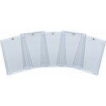 Les cinq porte-cartes One-Touch vides, vus de face