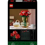 Dos de la boîte du Bouquet de Roses LEGO avec ses vignettes de détail