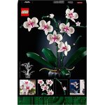 Dos de la boîte LEGO 10311 LOrchidée avec ses vignettes de détail