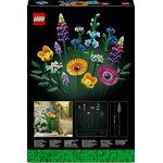 Dos de la boîte LEGO 10313 avec le bouquet et ses tiges